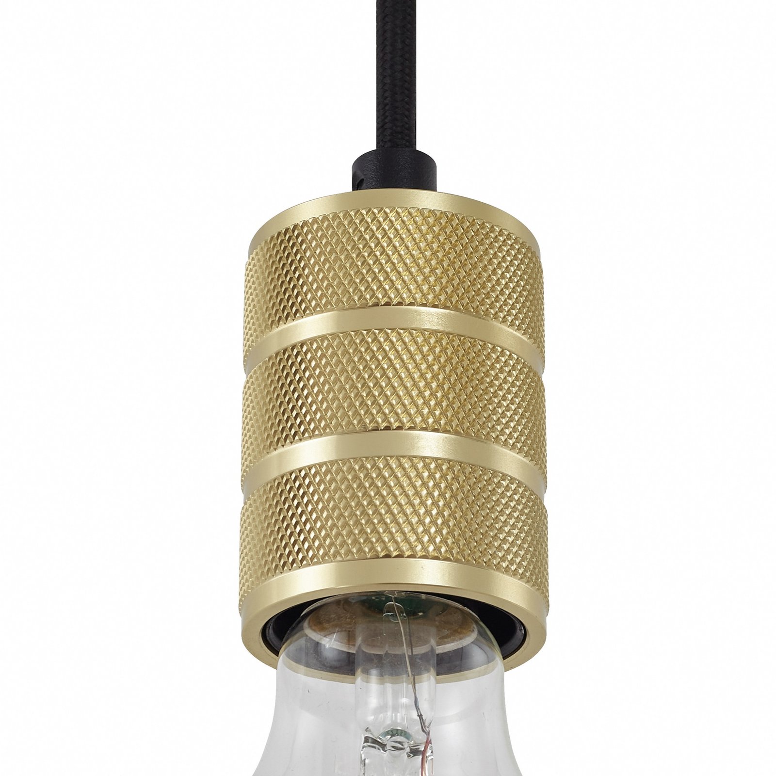 Lindby hanging light Linaro, Ø 4.6 cm, gold, single-phase, E27