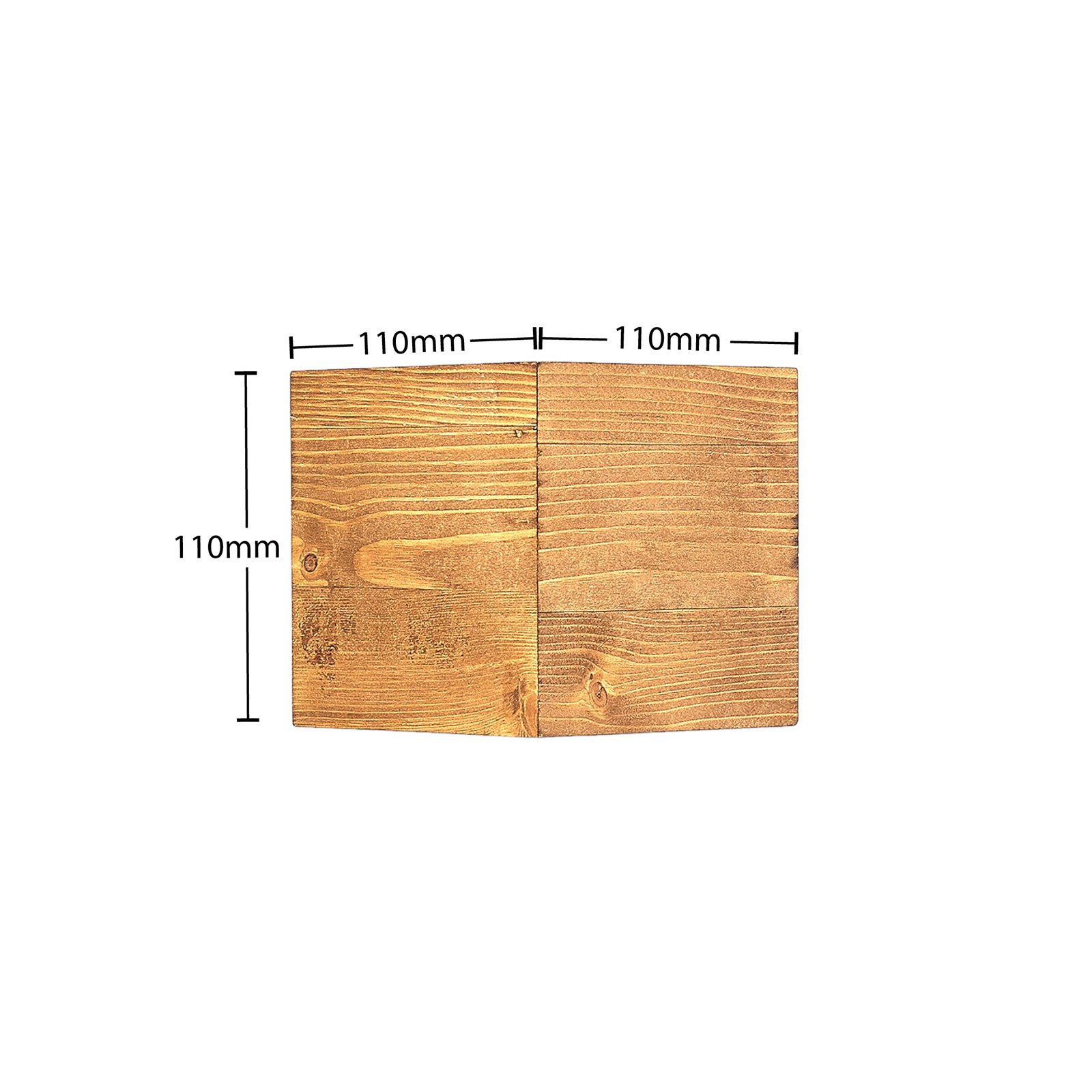 Benicio Aplique de Pared S Wood/Nickel - Lindby