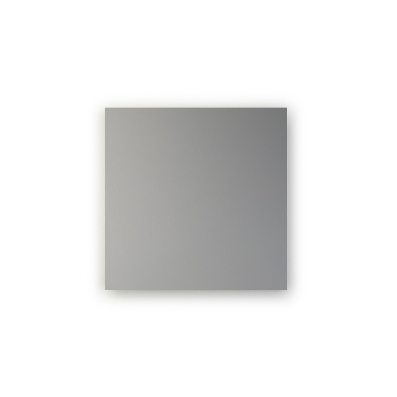 LED-væglampe BLADE Q, mat sølv, 34 x 34 cm, metal, dæmpbar