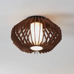 Plafonnier Rusticaria avec barres en bois