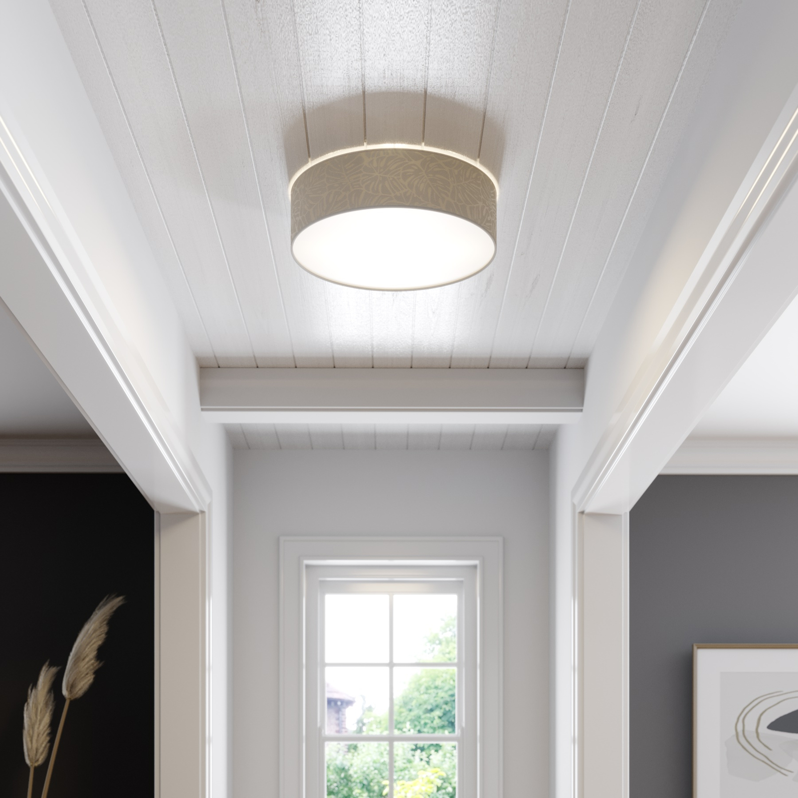 Hierro ceiling light with aperture round Ø 58 cm