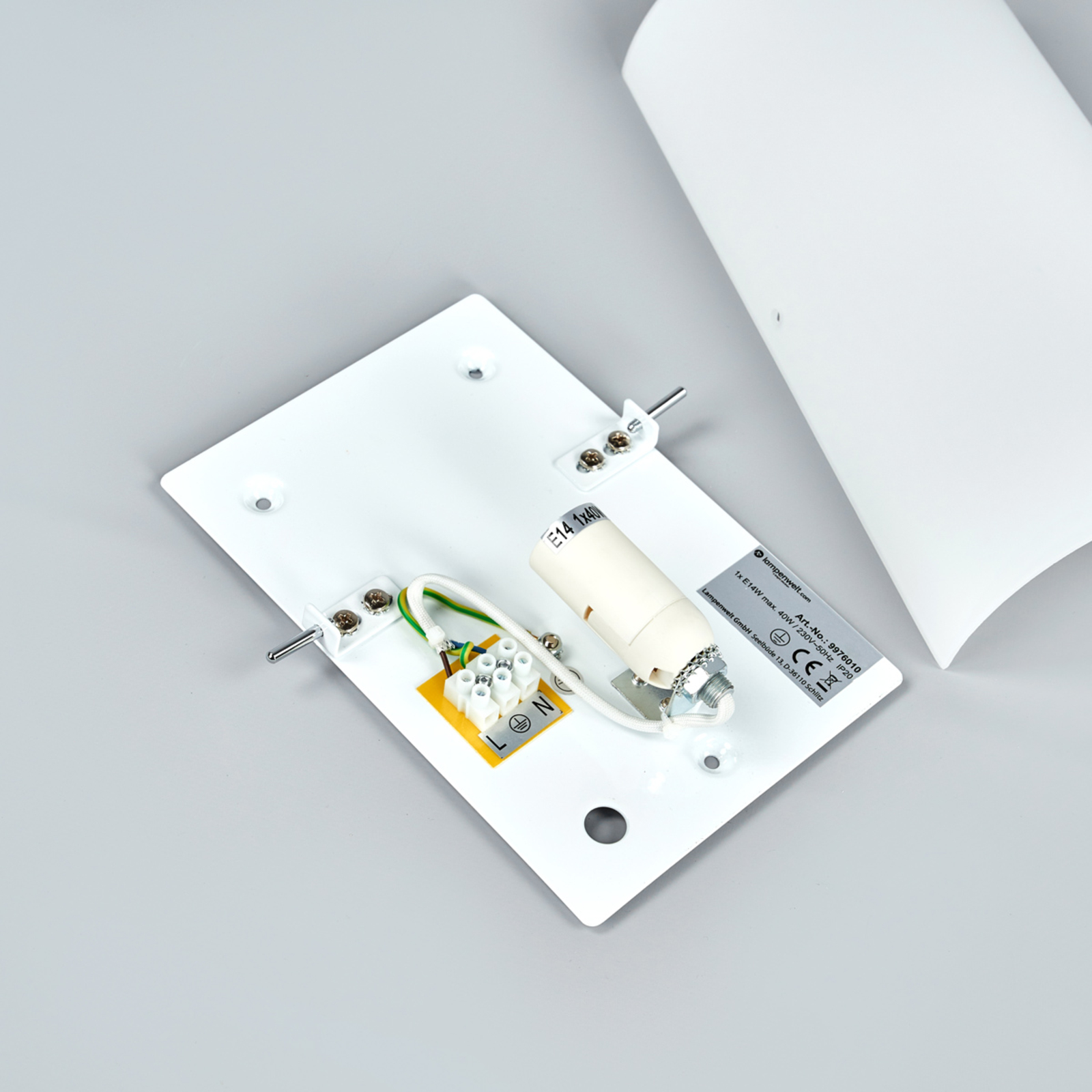 Sidra Applique Murale White - Lucande
