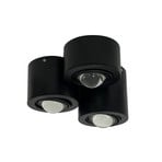 Faretto da soffitto Lindby Jyla, nero, 4200 K, a 3 luci, lente, GX53