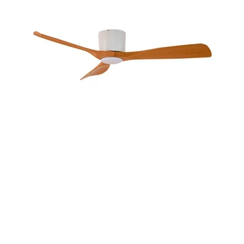 Moneno LED Ventilateur de plafond Blanc/Bois - Lucande