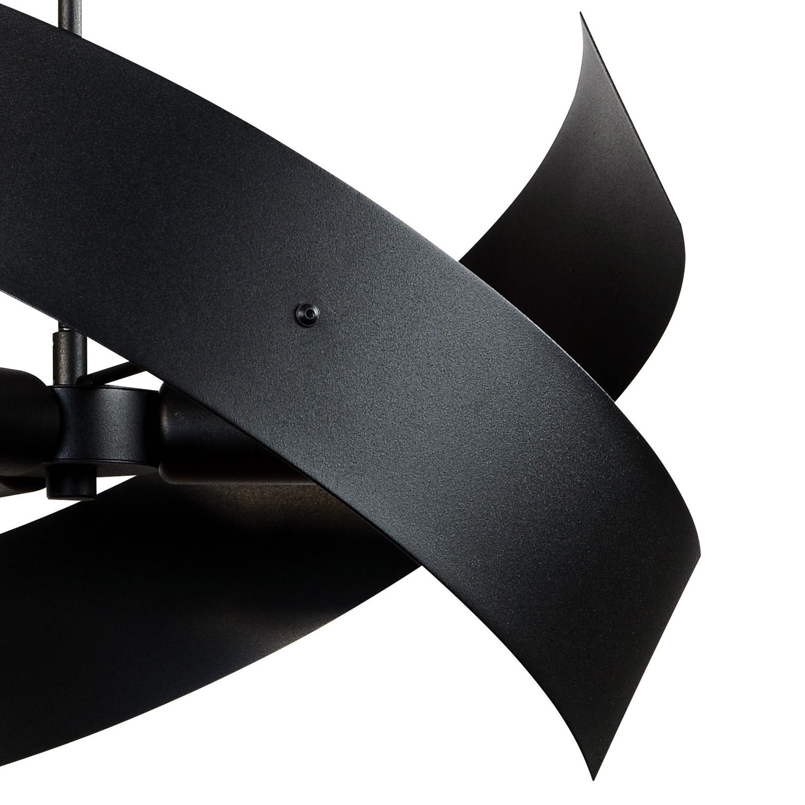 Plafonnier Moira, noir, Ø 47 cm, à 3 lampes