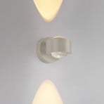 JUST LIGHT. LED wandlamp op accu Chia, zand, ijzer, 3.000 K