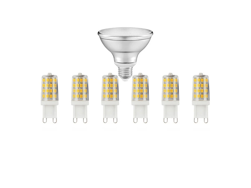 OSRAM – Ljuskällor 6xLED 3,3W (330lm) G9 + 1xLED 8W (633lm) Par30 E27 Dim.