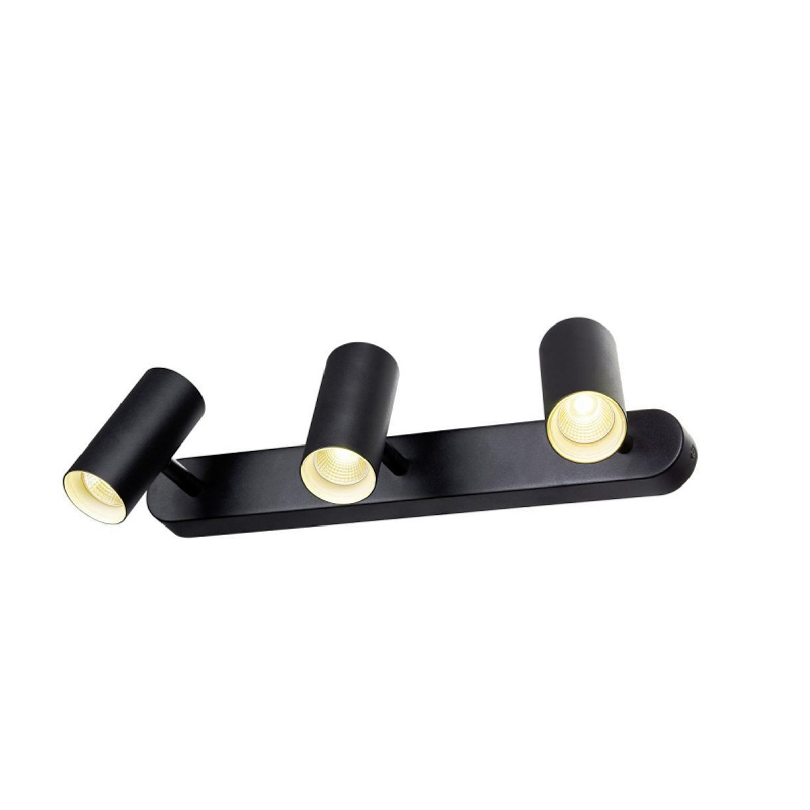 SLV LED plafondspot Noblo, zwart, dimbaar naar warm, 40 cm