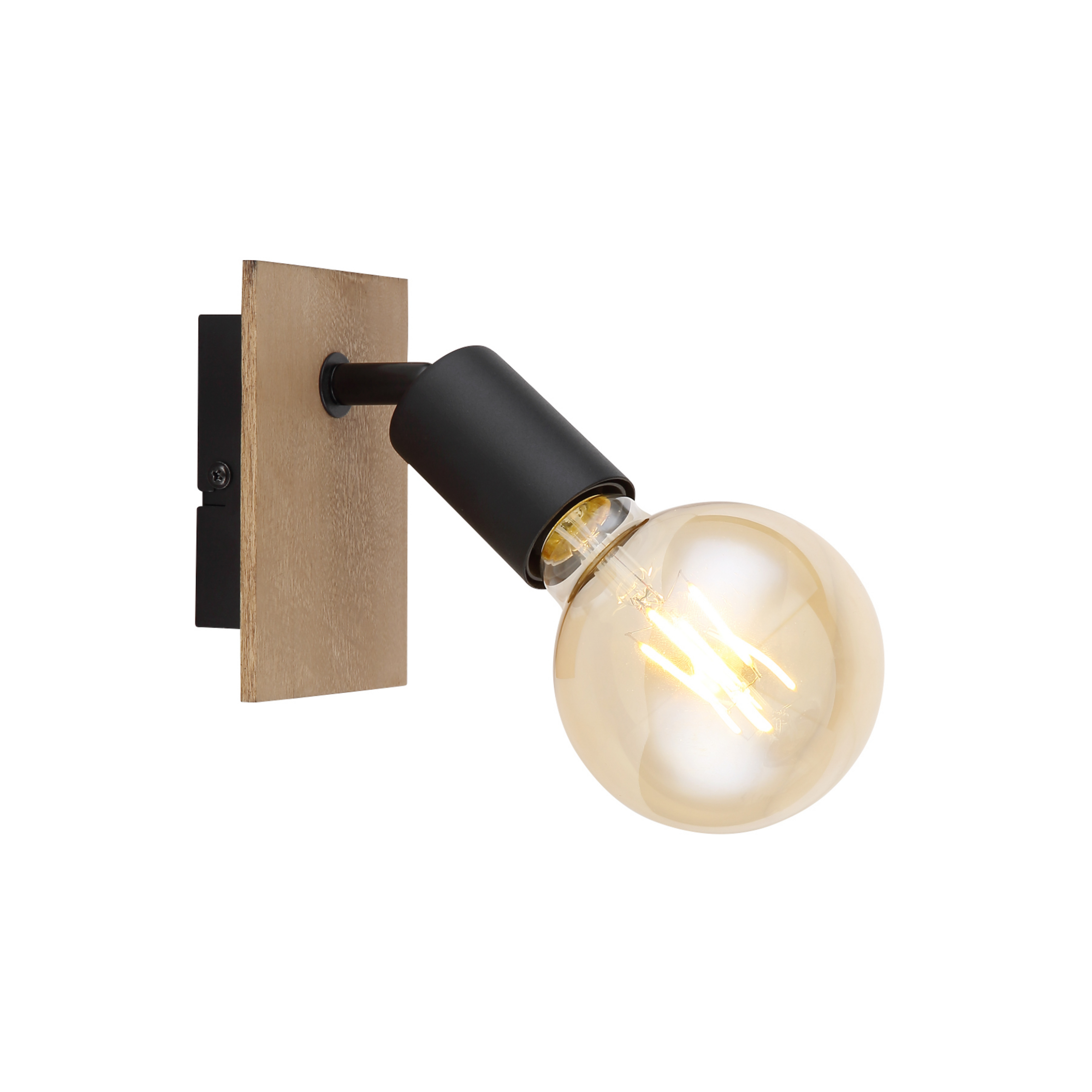 Aplique Martha con placa de madera