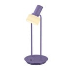 Candeeiro de mesa LED Banji, violeta, altura 37 cm, regulador de intensidade