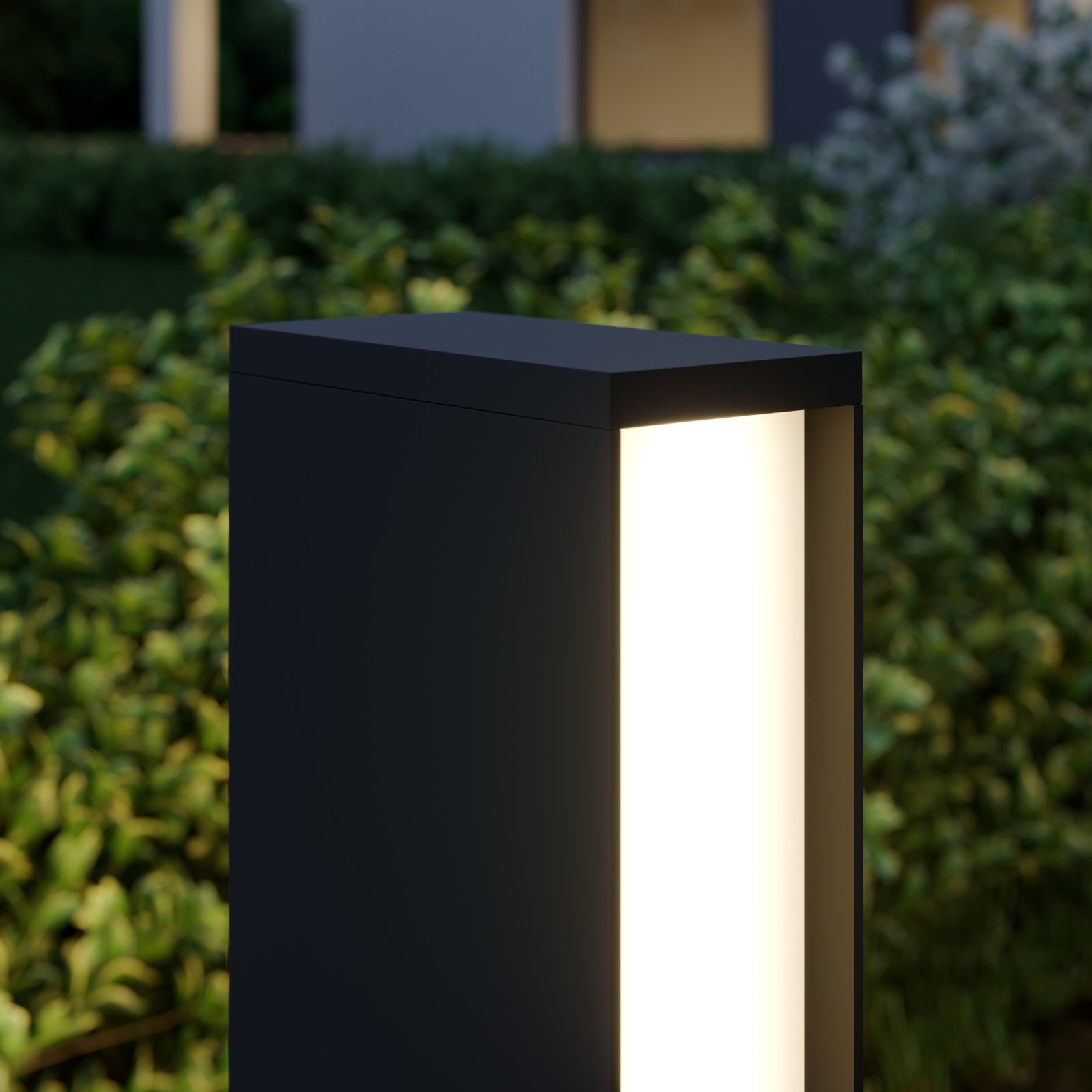 LED-pylväsvalaisin Lirka, tummanharmaa, 2-lampp.