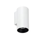 Wall spotlight Stan, white, aluminium, Ø 6 cm