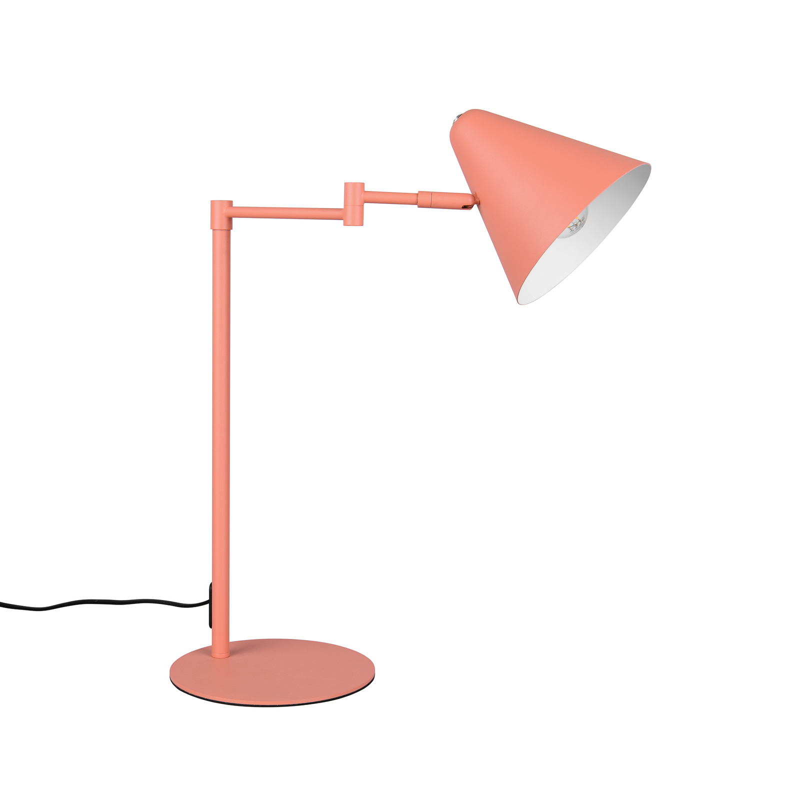 Lampada da tavolo Cosima, color albicocca, altezza 50 cm, metallo Lampada da tavolo Cosima, color albicocca, altezza 50 cm, metallo