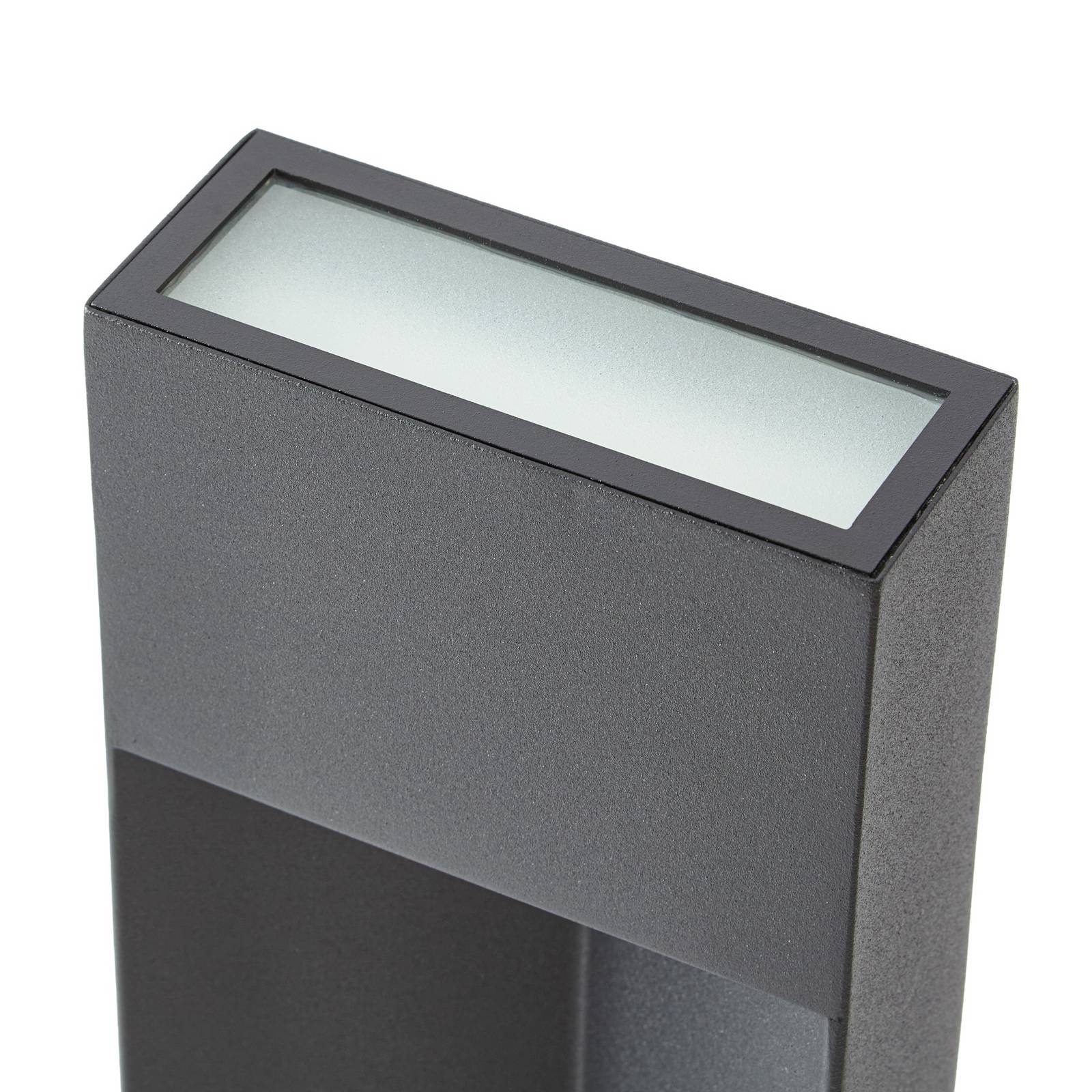 Słupek oświetleniowy LED Lucande Kaholo, czarna matowa, 90 cm, IP44
