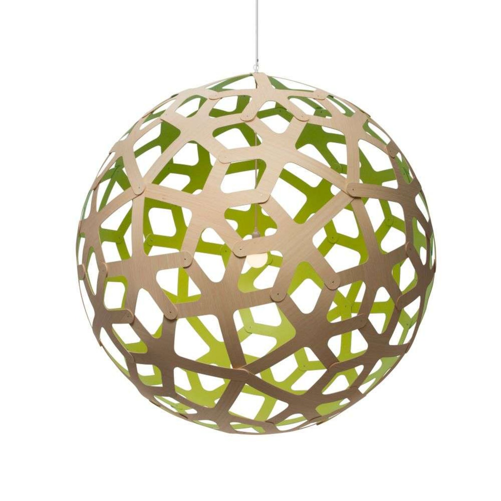 Coral Lustră Pendul Ø40 Lime - David Trubridge