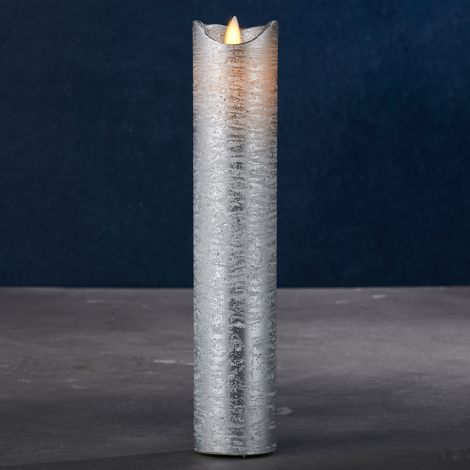 LED-Kerze Sara Exclusive gold/silber