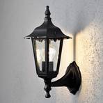 Firenze udendørs væglampe, stående, 36cm, sort