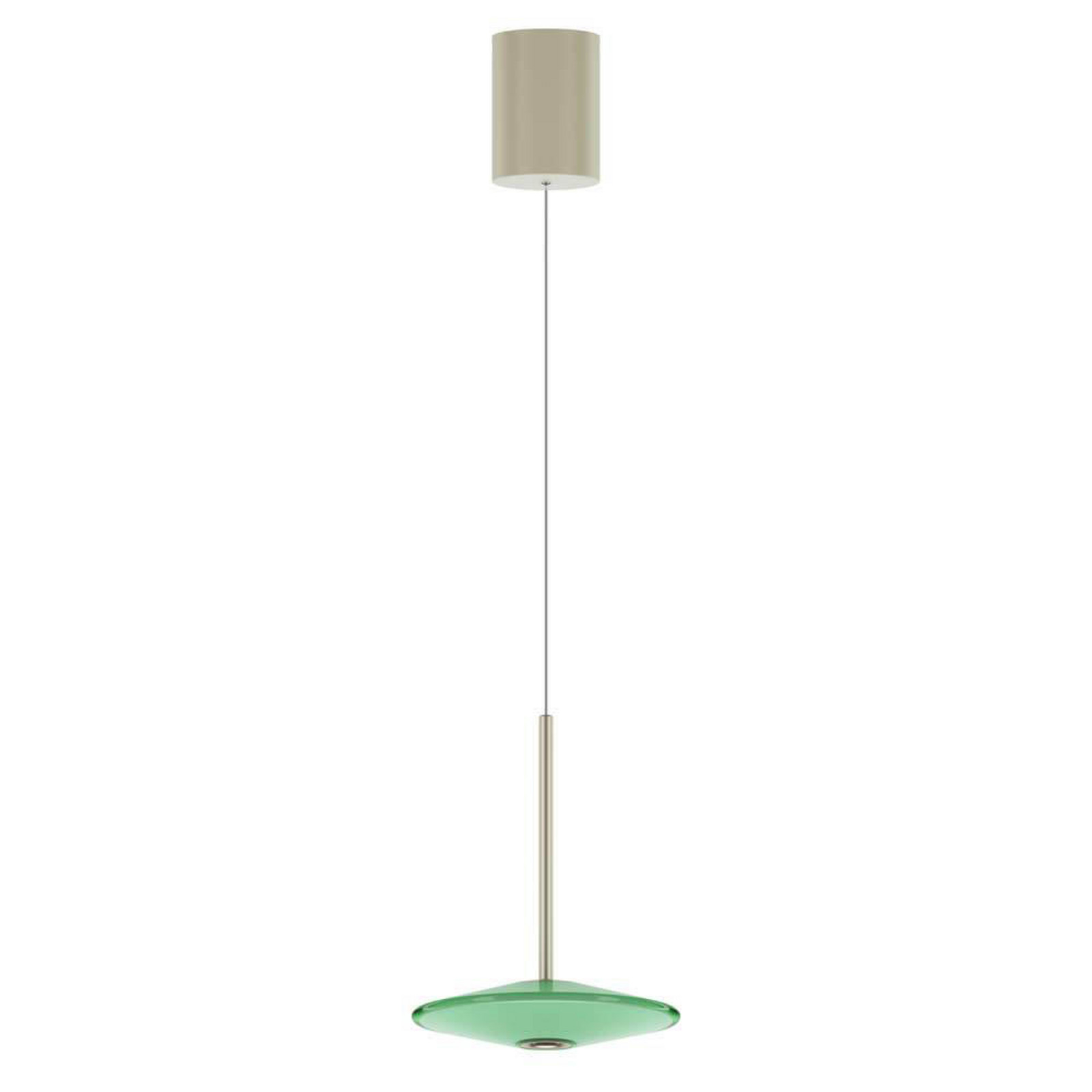 LOOM DESIGN lampă suspendată LED Solene verde sticlă Ø 20 cm - Camera de zi / sufragerie - Modern