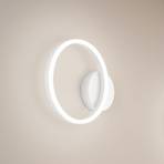 LED-vegglampe Giotto, 1 lyskilde, hvit