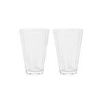Verre Yuka Groove, transparent, 10 cm, lot de 2 - OYOY Living Design