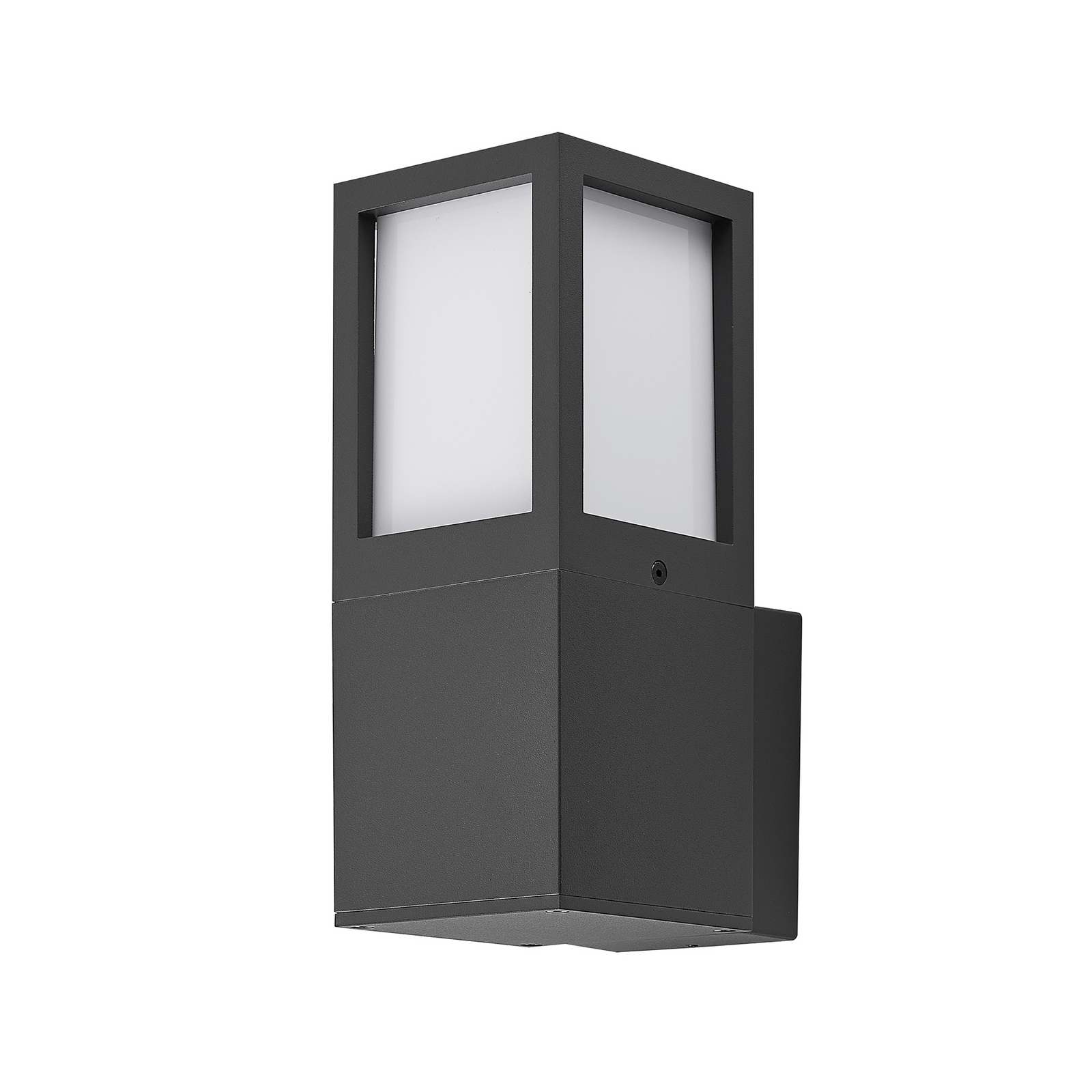 Außenwandleuchte Facado 2 Square, Alu, dunkelgrau, E27