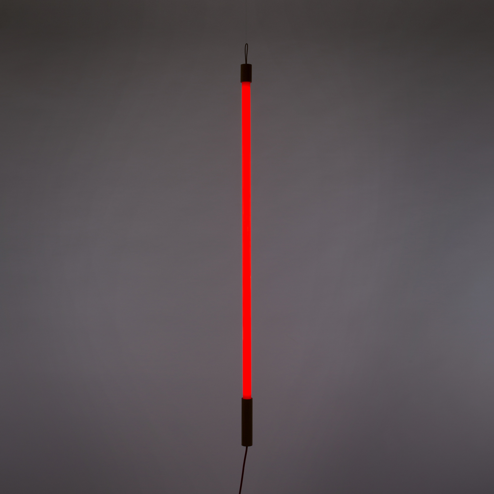 SELETTI Candeeiro LED Linea, vermelho, pormenores em madeira, universal