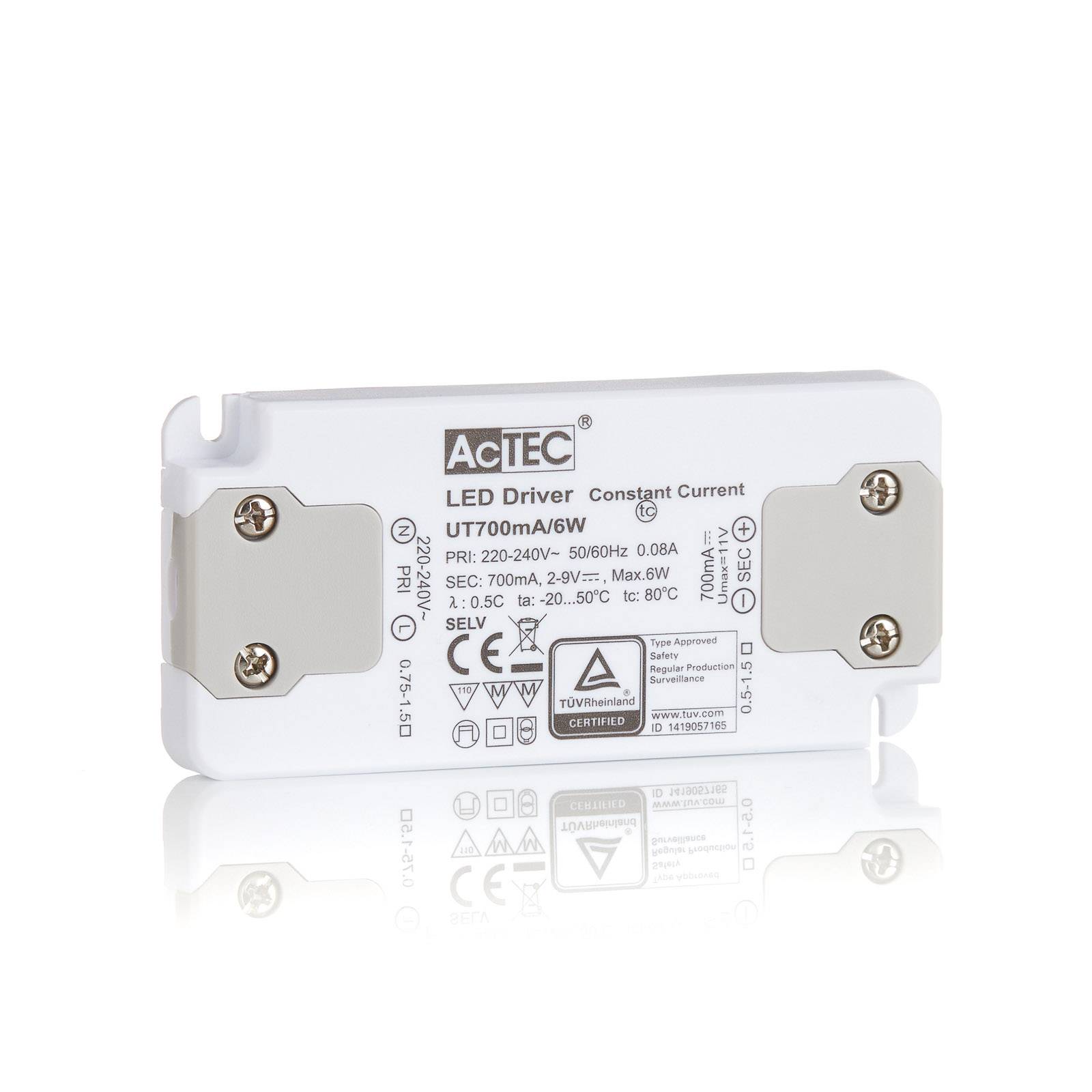 Levně AcTEC Slim LED ovladač CC 700mA, 6W