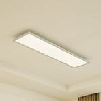 Arcchio LED-paneel Lyndra, 120 cm, hõbedane, alumiinium, timmitav, CCT