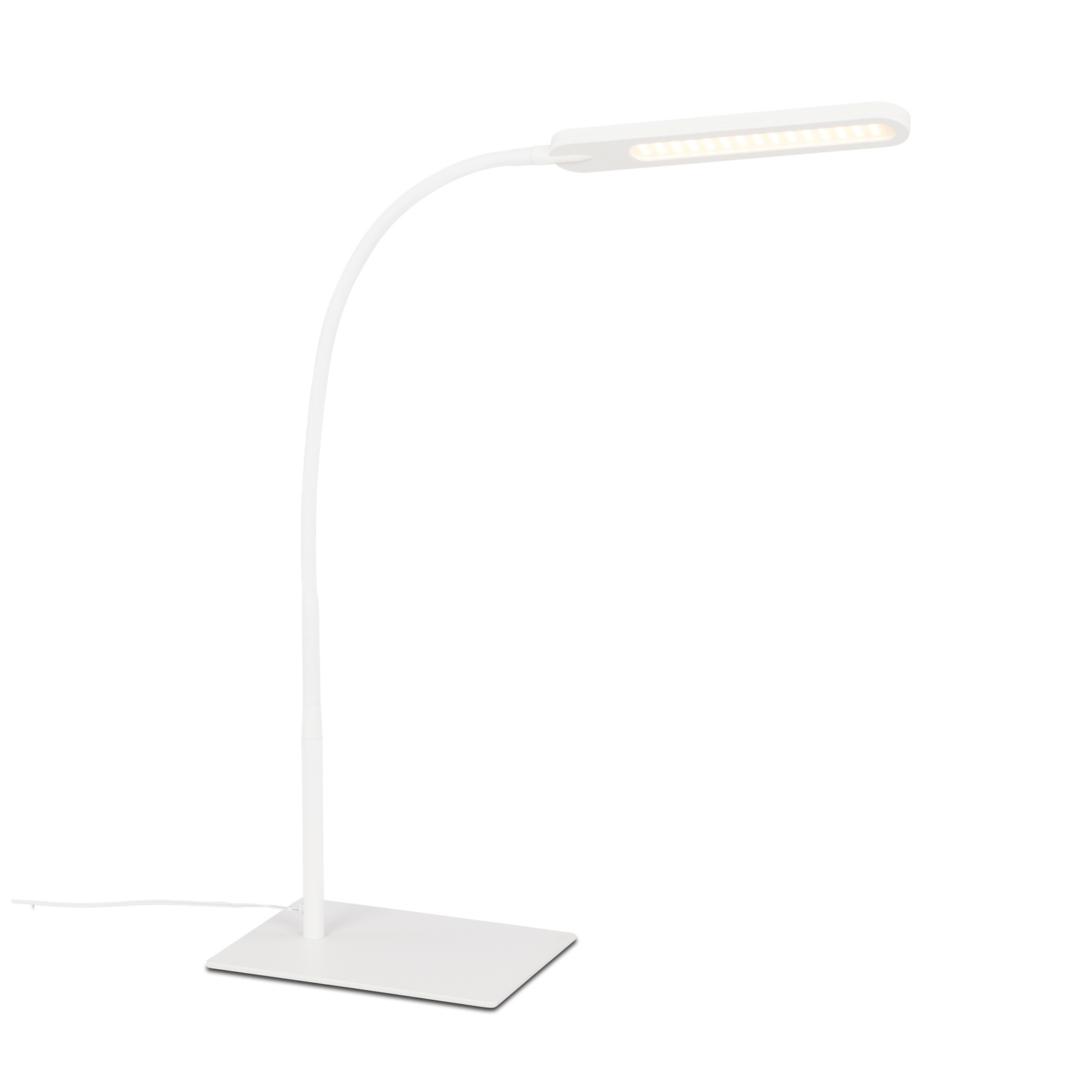 Servo LED galda lampa, regulējama, CCT, balta