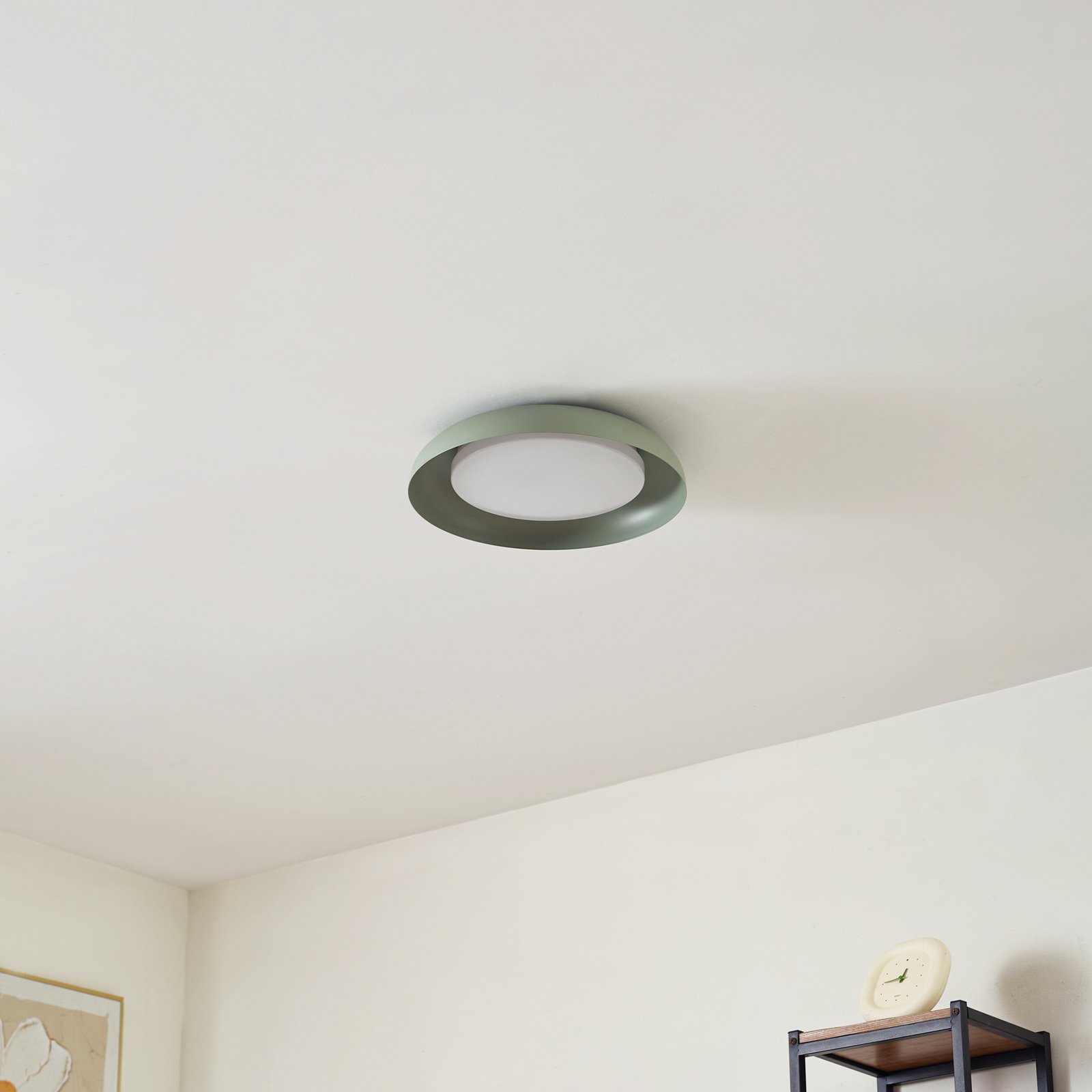 Florie LED Candeeiro de Teto Claro Verde - Lindby