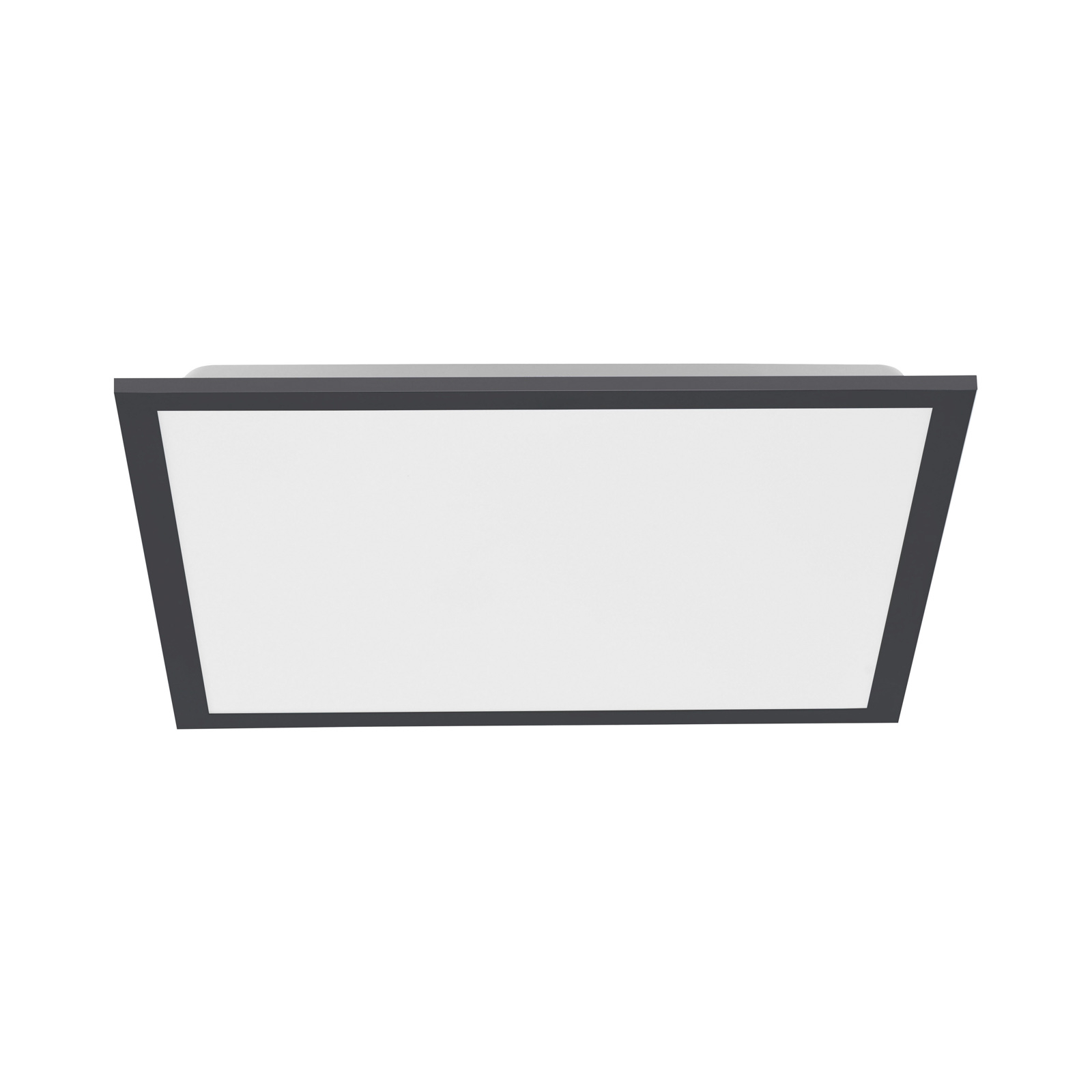 LED-Deckenleuchte Flat, CCT, schwarz, quadratisch