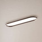 Lucande LED-taklampe Rylan, 112 cm, brun, dimbar, CCT