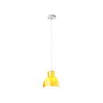 Candeeiro suspenso Nemo Lorosae, amarelo, Ø 20 cm, vidro, E27