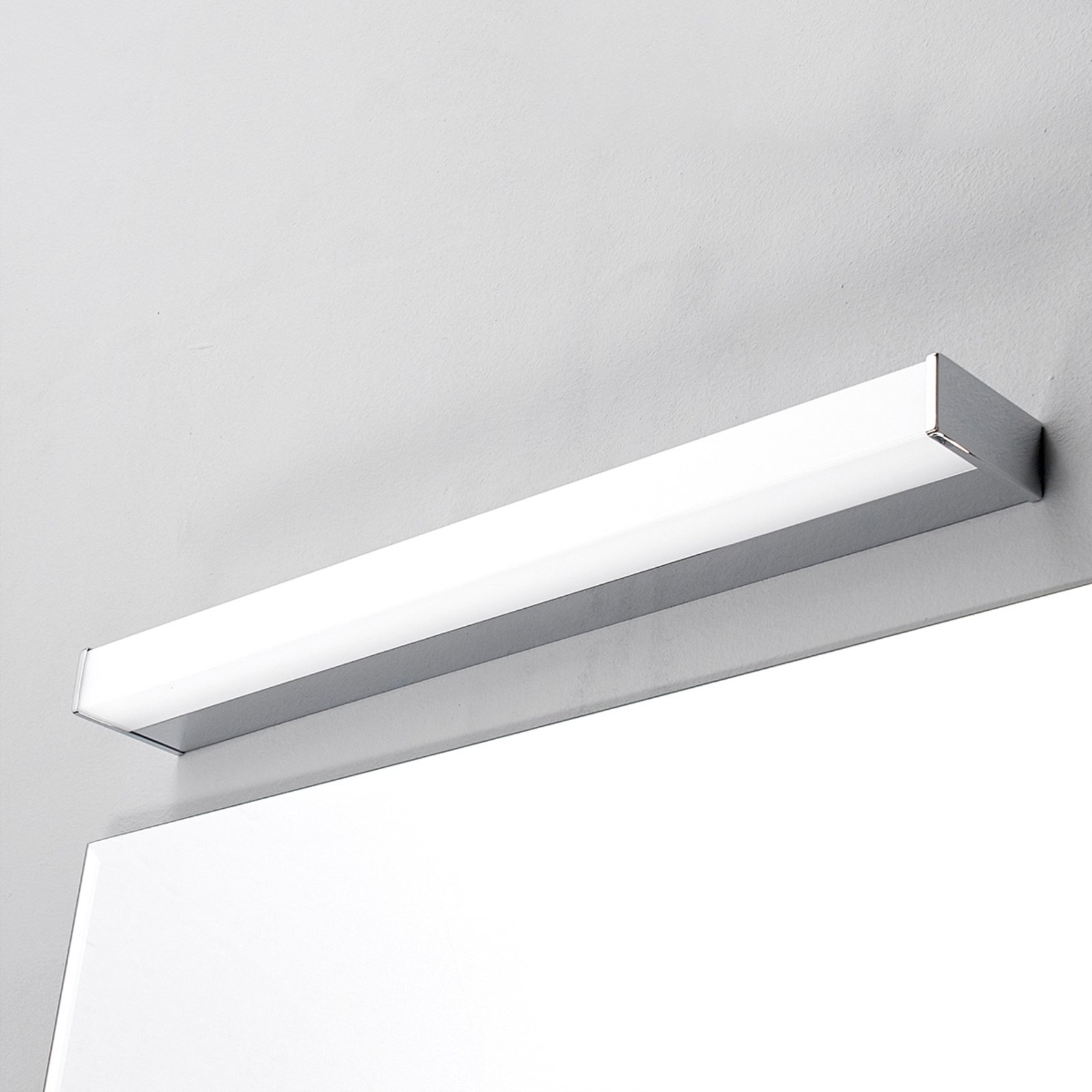 Philippa Square Wall Lamp L59 Chrome - Lindby