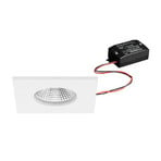 BRUMBERG LED-inbyggnadsspot BB21, vit, 85 x 85 mm, on/off, IP65