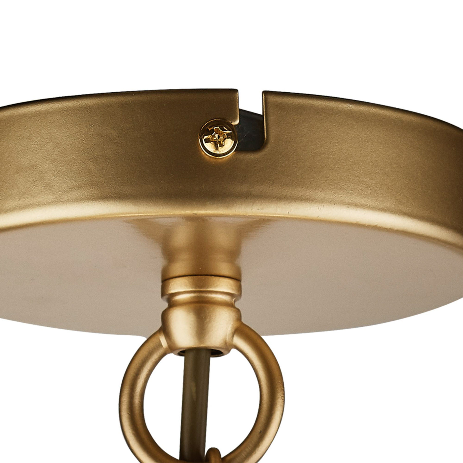 Lampă suspendată Fishnet, auriu Ø 45 cm