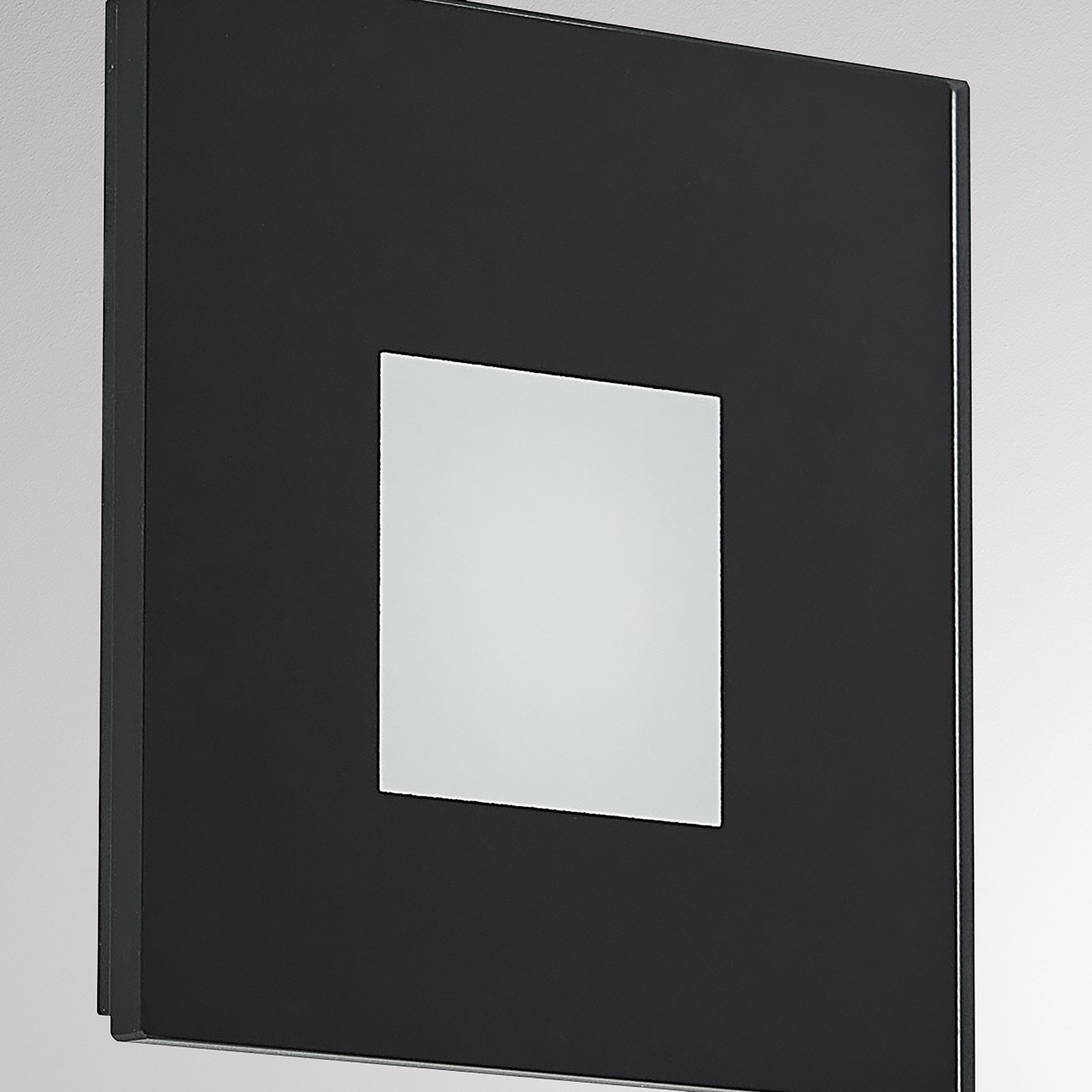 Molto Luce LED recessed light Wall R68 Glass SQ, black, CCT