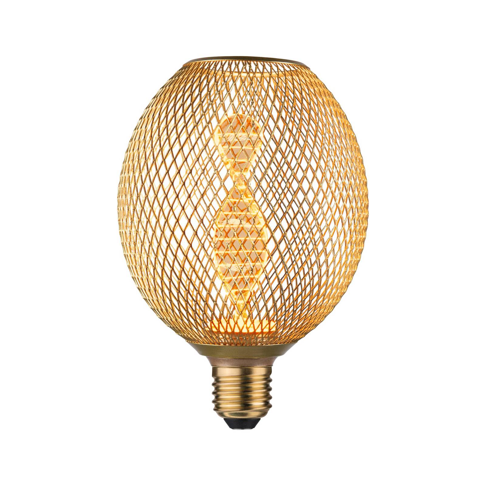 Paulmann Globe LED Metallic Glow Helix E27 laiton