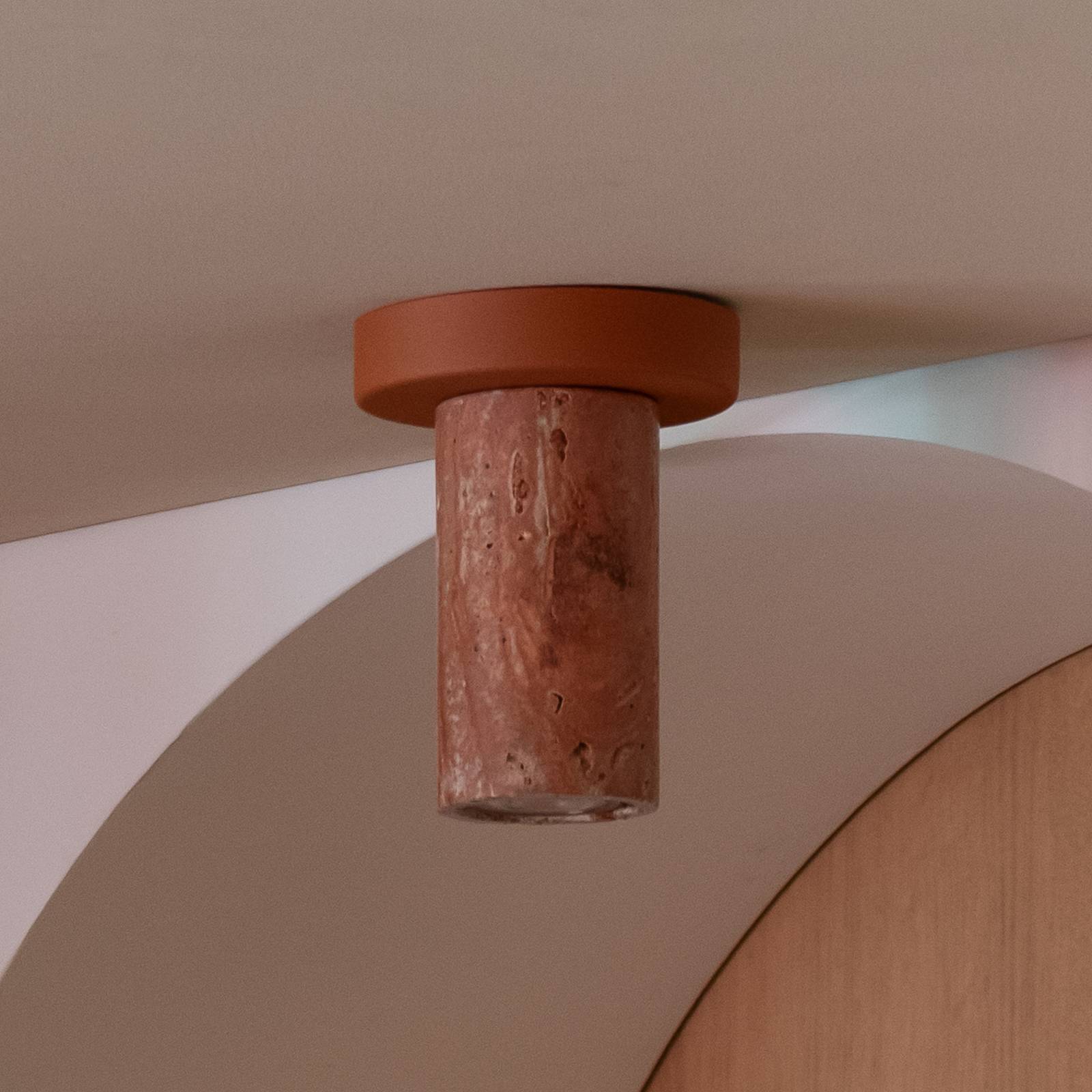 IT´S ABOUT ROMI IT'S ABOUT ROMI Plafondlamp Tivoli terra Travertin Hoogte 15 cm