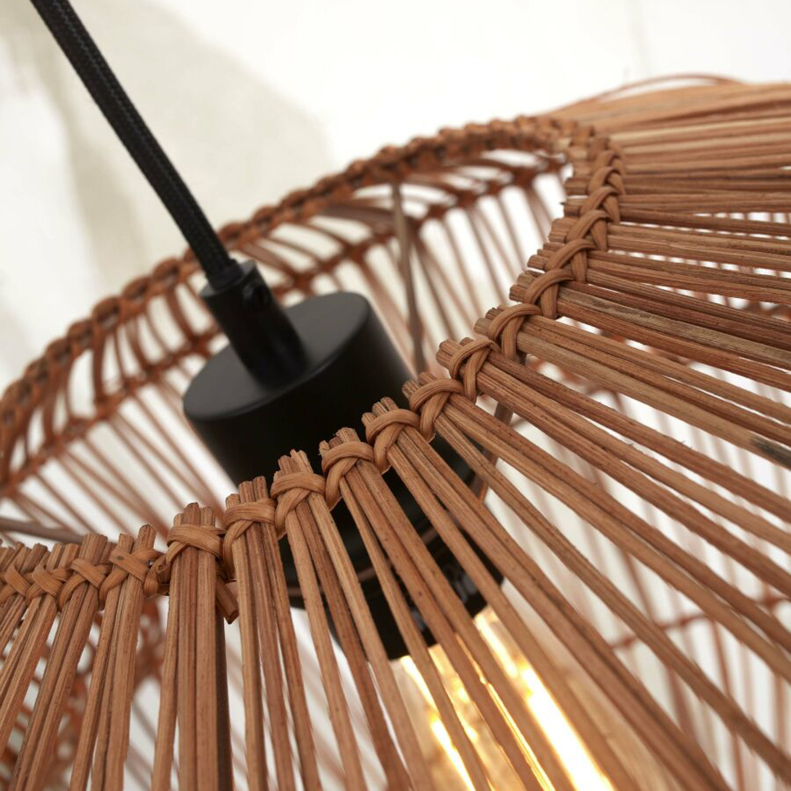 GOOD & MOJO Занзибарска висяща лампа 40x30cm, естествена