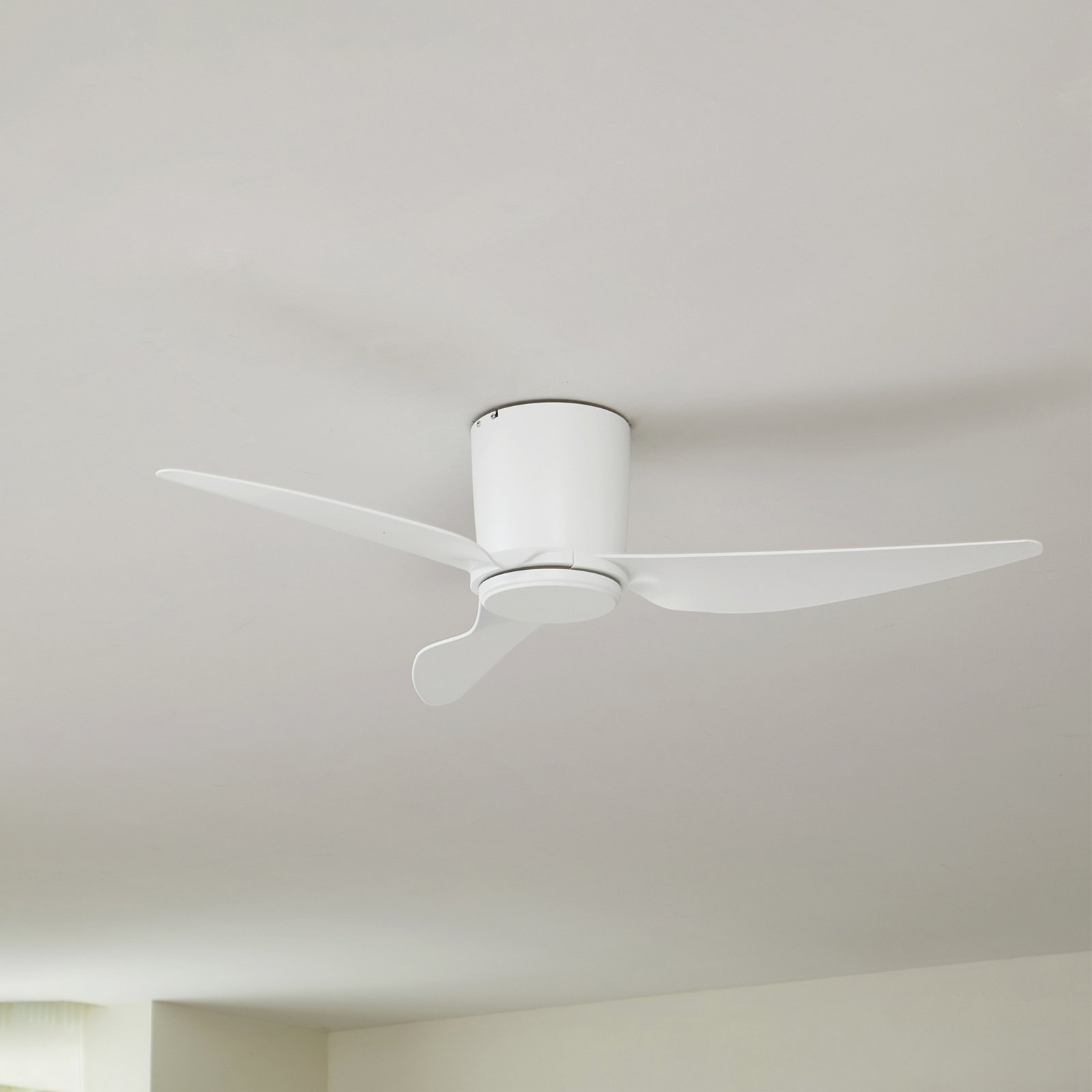 Aulo stropný ventilátor Ø 123 cm biely DC tichý - Lindby