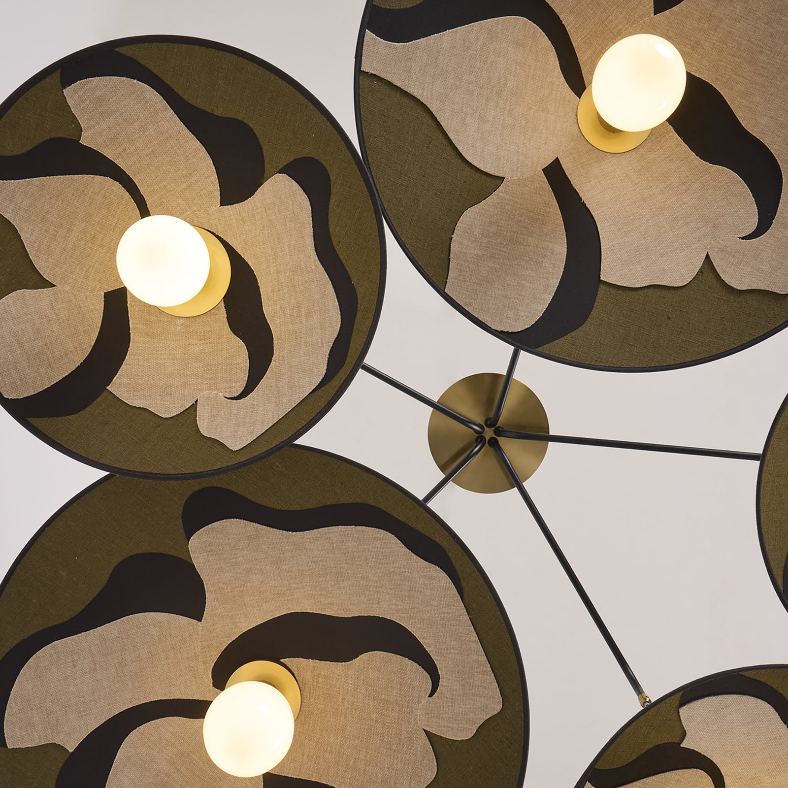 MARKET SET riputatav lamp Sonia Laudet, khaki, 5-lambiline, E27