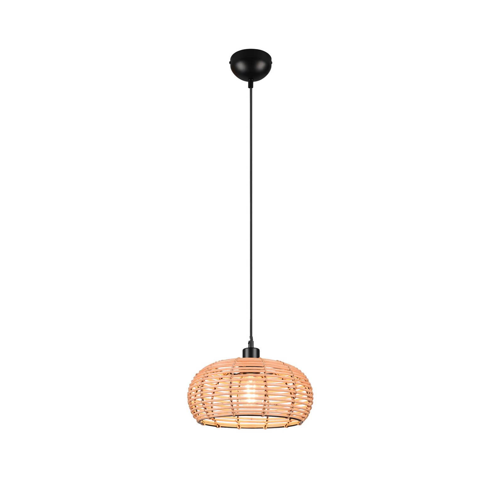 Inga pendant light with rattan shade