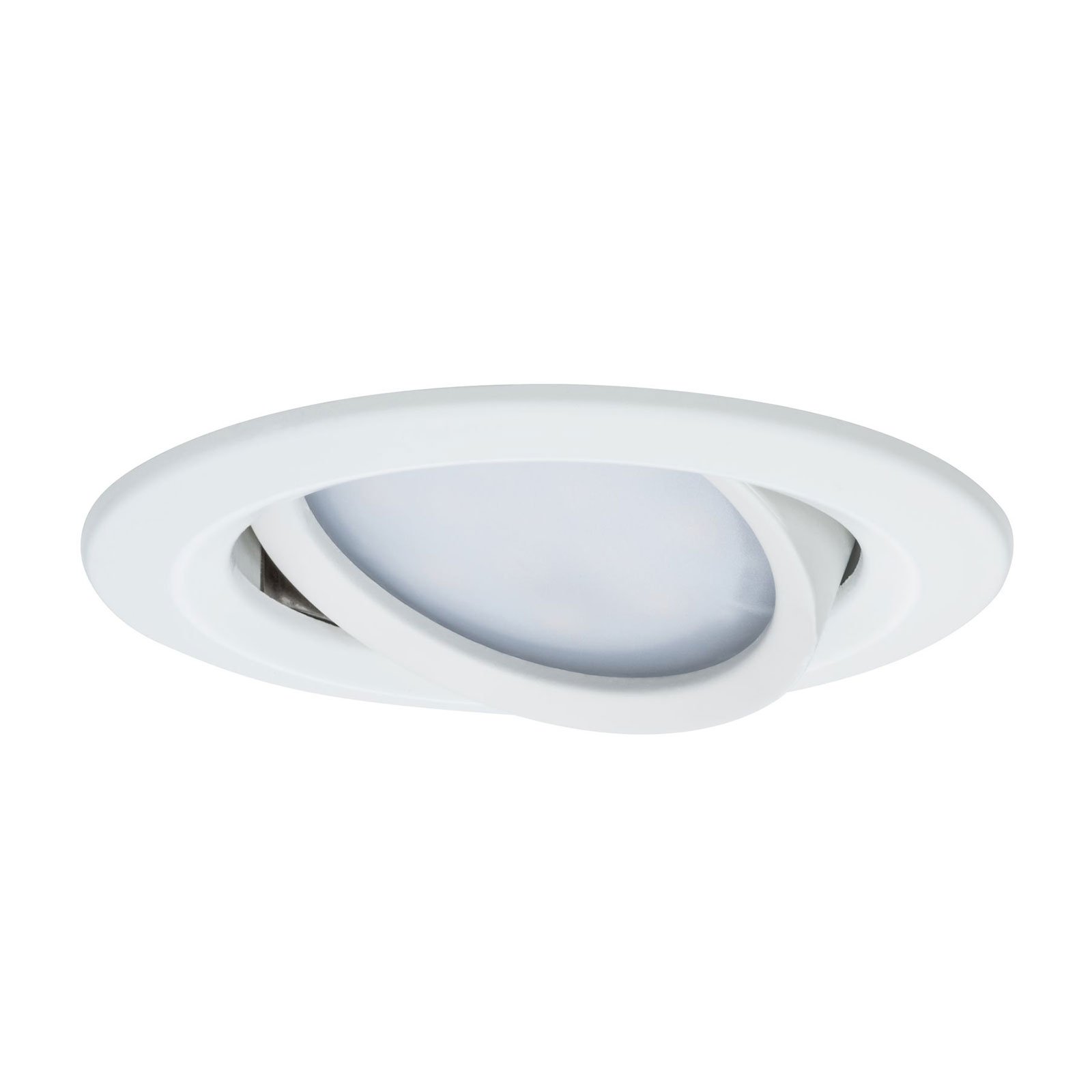 Nova LED recessed spotlight, 3-way swivel, white - Paulmann