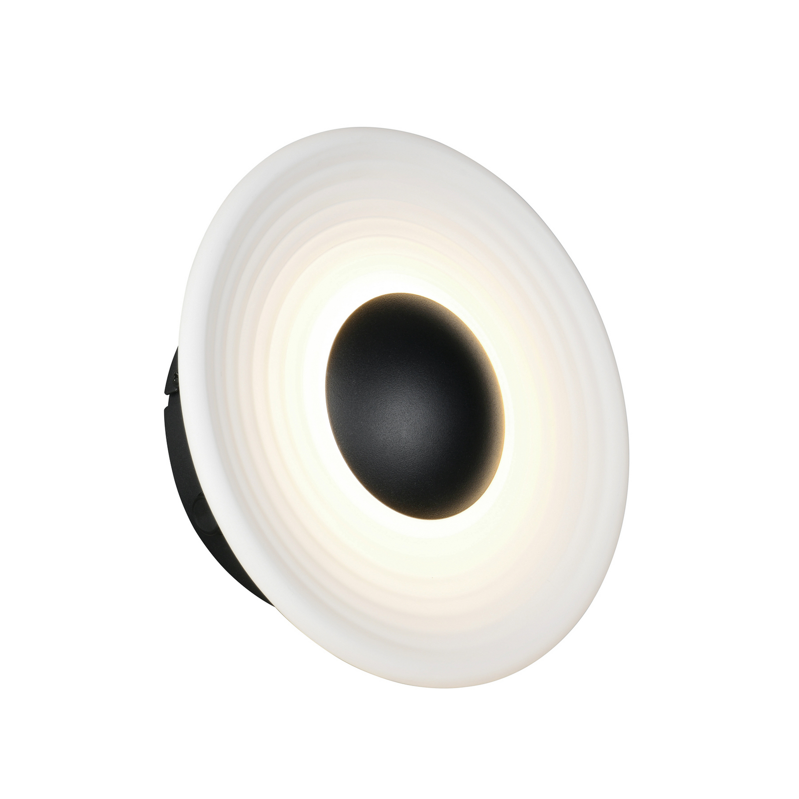 LED sienas lampa „Sirena“, balta, Ø 20 cm, stikls, CCT LED sienas lampa „Sirena“, balta, Ø 20 cm, stikls, CCT