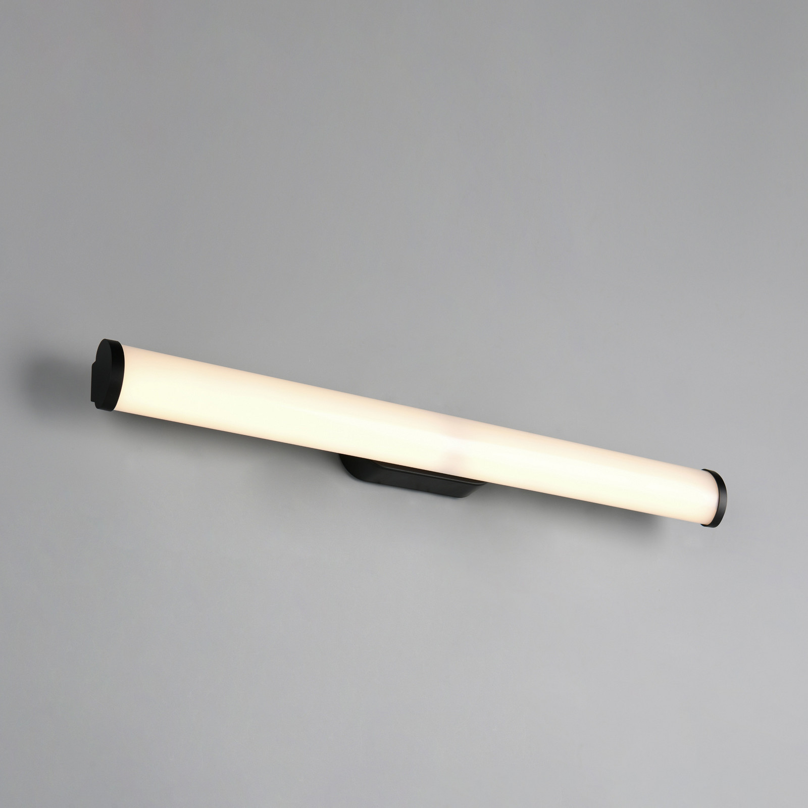 Trio Lighting Zidna LED svjetiljka Ernesto, crna, širina 60 cm, 3.000 K, IP44 - kupaonica - Moderan - mat crna, bijela - Metal