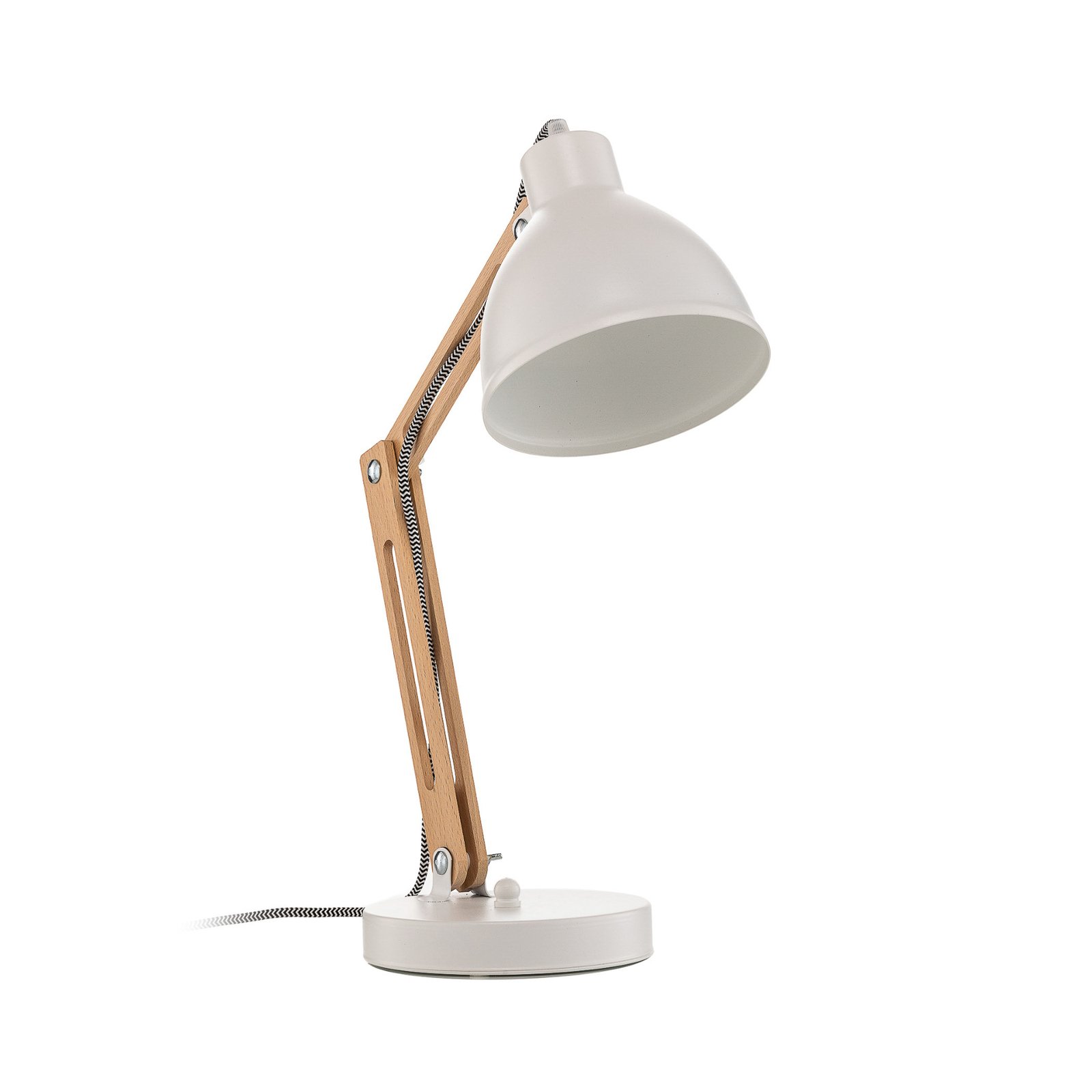 Lampa stołowa Skansen, regulowana, biała