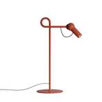 Kundalini lampe de table LED Bird, rouge brique, hauteur 48 cm