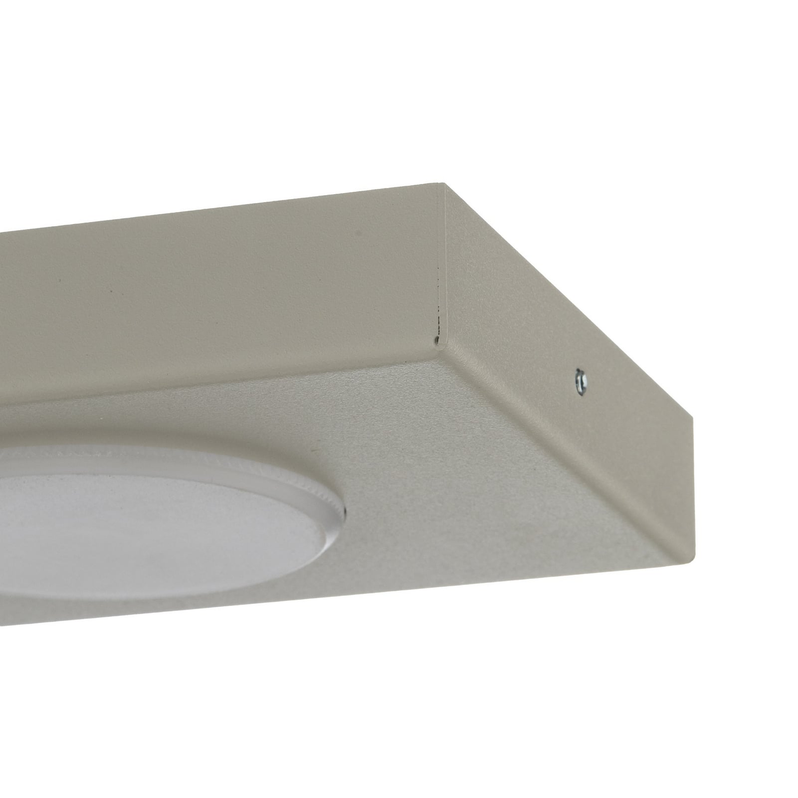 Deckenlampe Hero grau-beige, 55 x 12 cm, 3-fl., Metall GX53