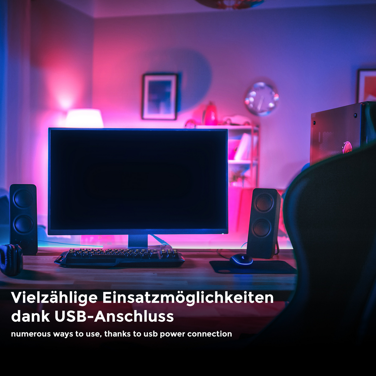 LED-nauha Fly USB, pituus 5 m, RGBW, kaukosäädin LED-nauha Fly USB, pituus 5 m, RGBW, kaukosäädin